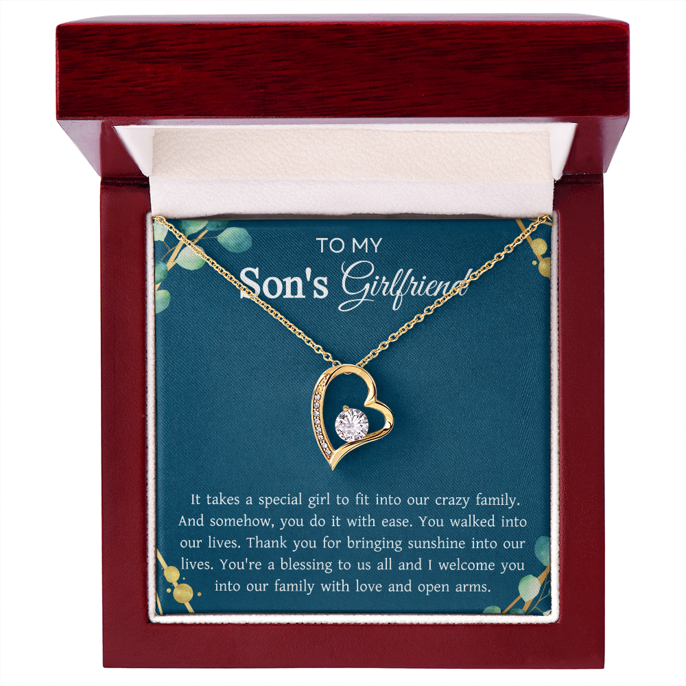 To My Son's Girlfriend Gift for Mother's Day Birthday Women's Day Jewelry