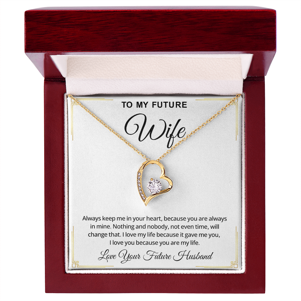 To My Future Wife Necklace, Romantic Jewelry Valentine's Day Gift for Her