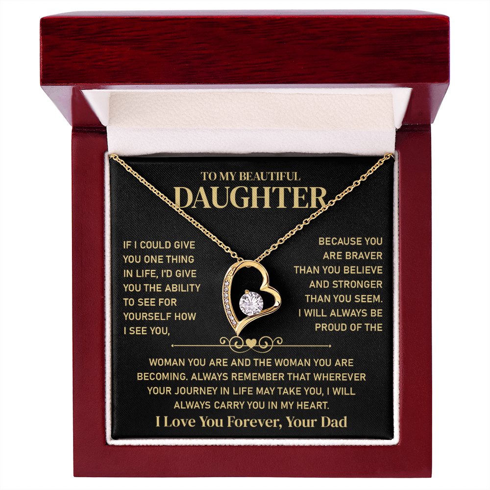 To My Beautiful Daughter - Jewelry Gift From Her Parents With Gift Box