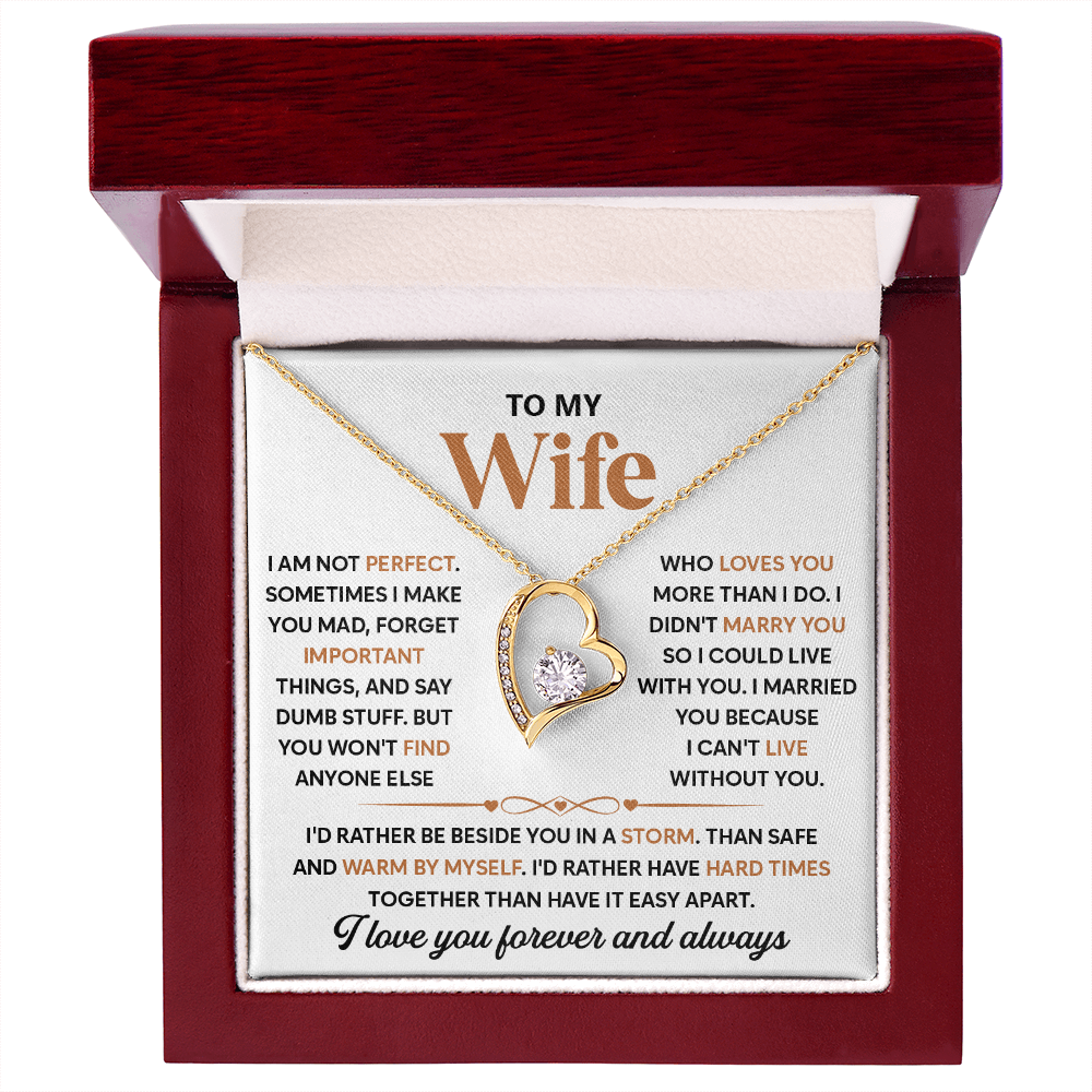 To My Beautiful Wife, I Love Spending Time With You - Forever Necklace