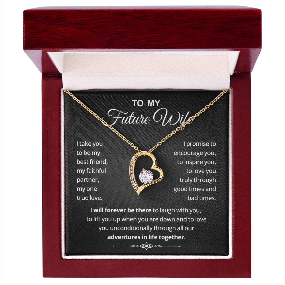 Necklace Gifts for Future Wife From Future Husband, Sentimental Jewelry Gift for Her