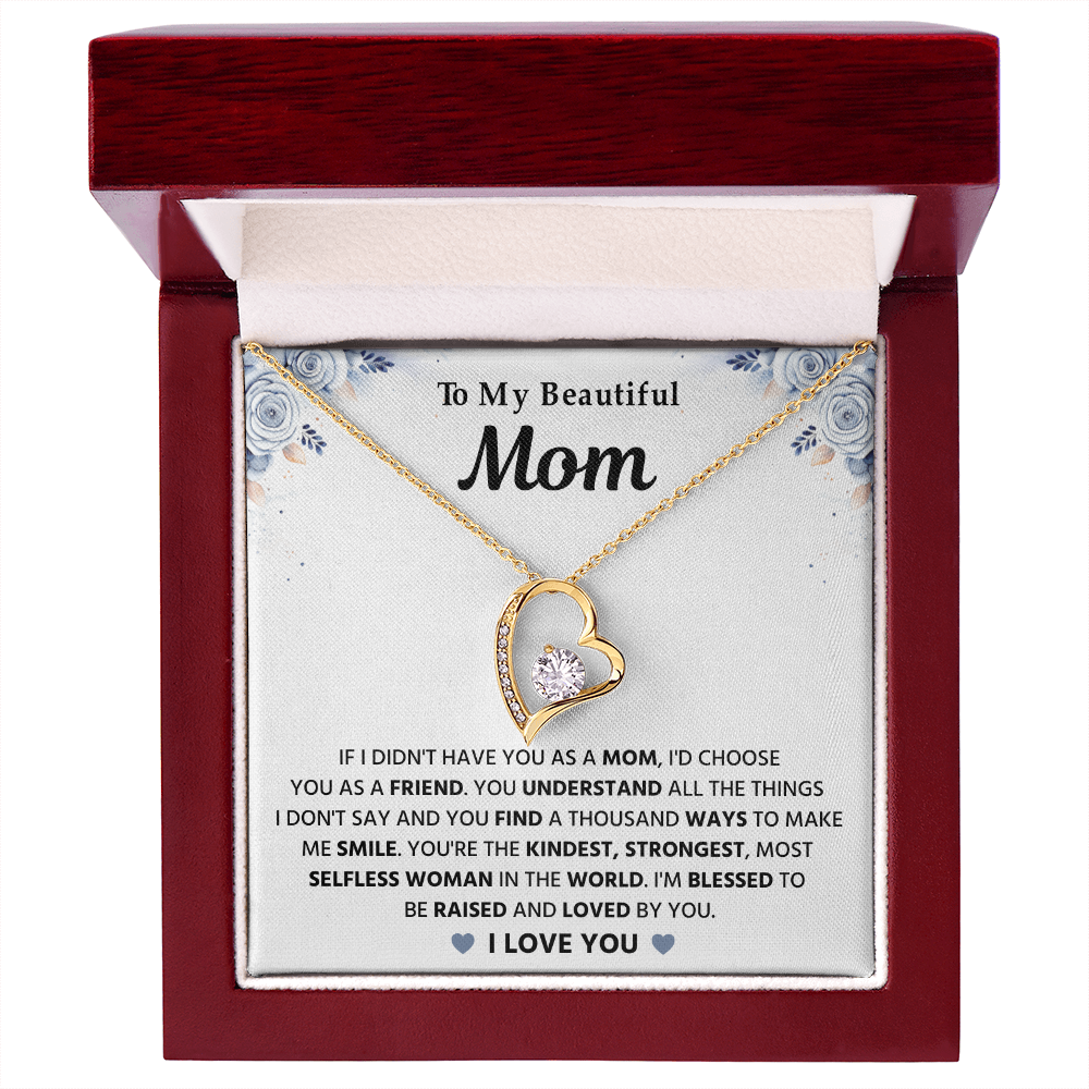 To My Mom - Happy Mothers Day - Love Knot Necklace