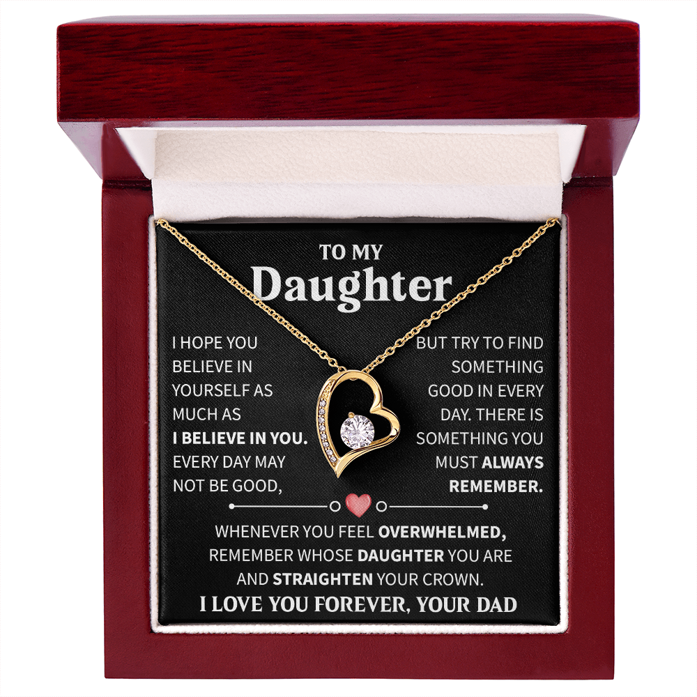 To My Daughter - You Are the Best Part of My Life Story - Forever Love Necklace