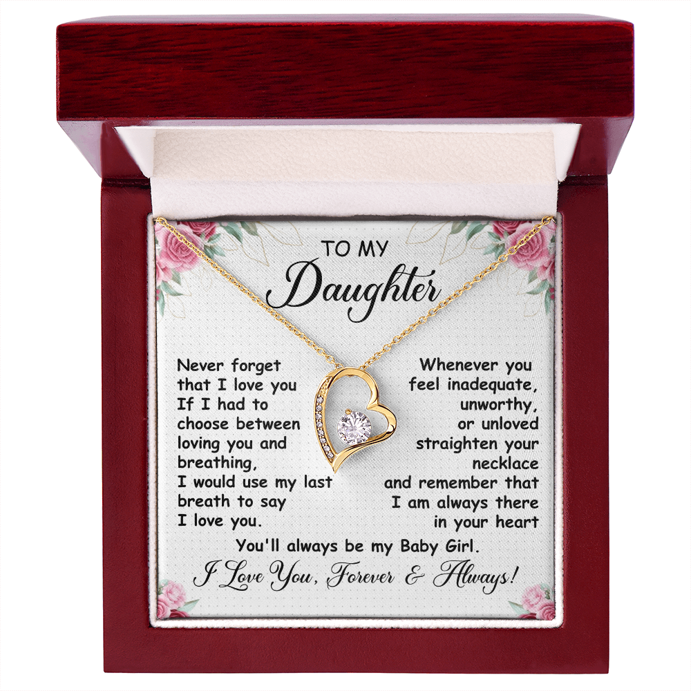 To My Daughter - You Have My Heart - Forever Love Necklace