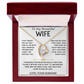 To My Wife Necklace From Husband With Heartfelt Message