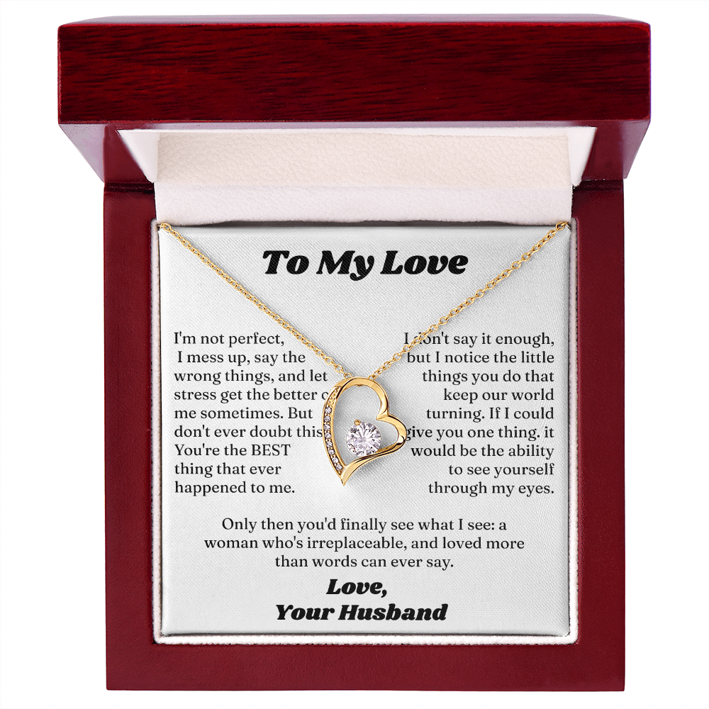 Forever Love Necklace Form Lover Husband for My Sweet Heart