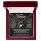 Sister Necklace With Message Card Gift From Brother & Sister
