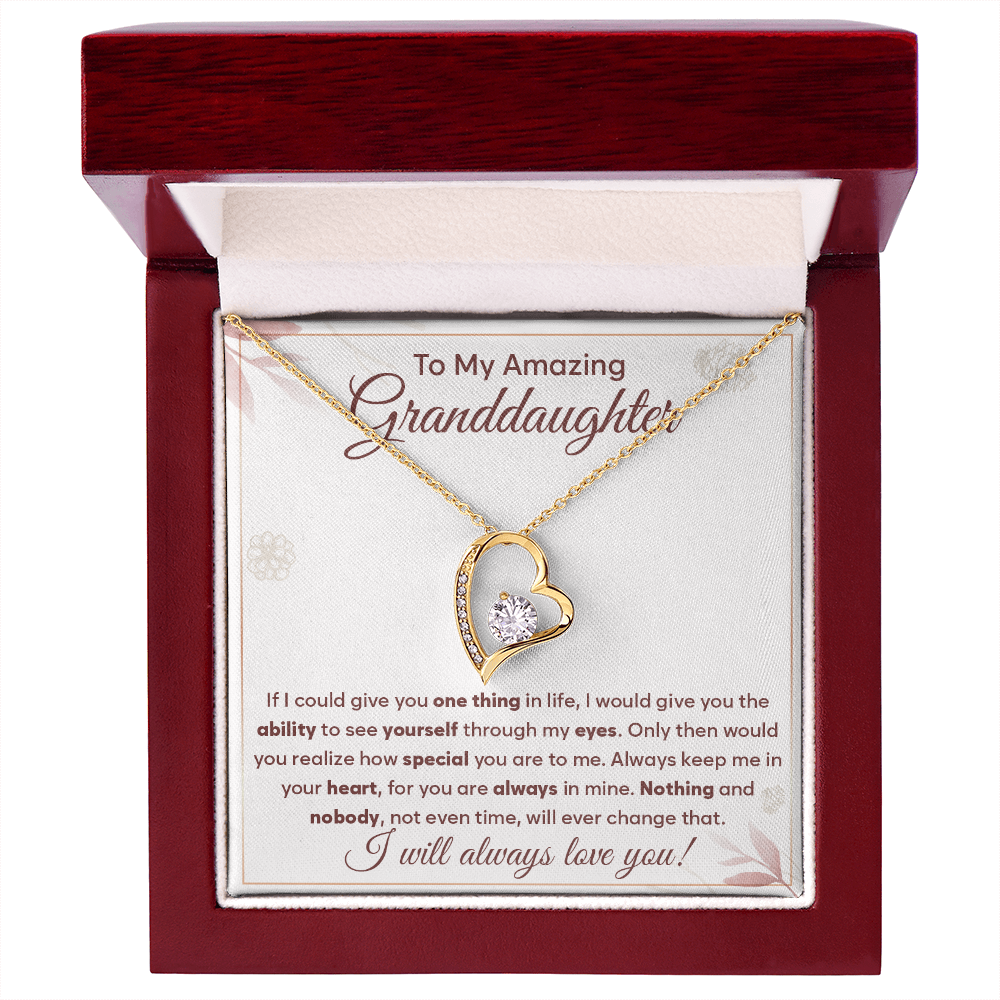 To My Amazing Granddaughter - Always Keep Me in Your Heart - Necklace