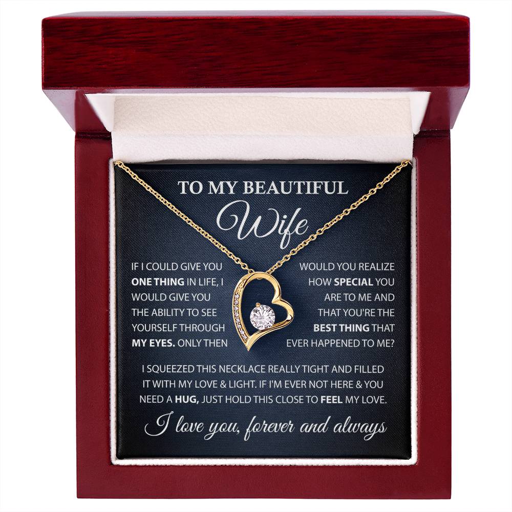 To My Wife Necklace – Emotional Gift from Husband with Elegant Gift Box
