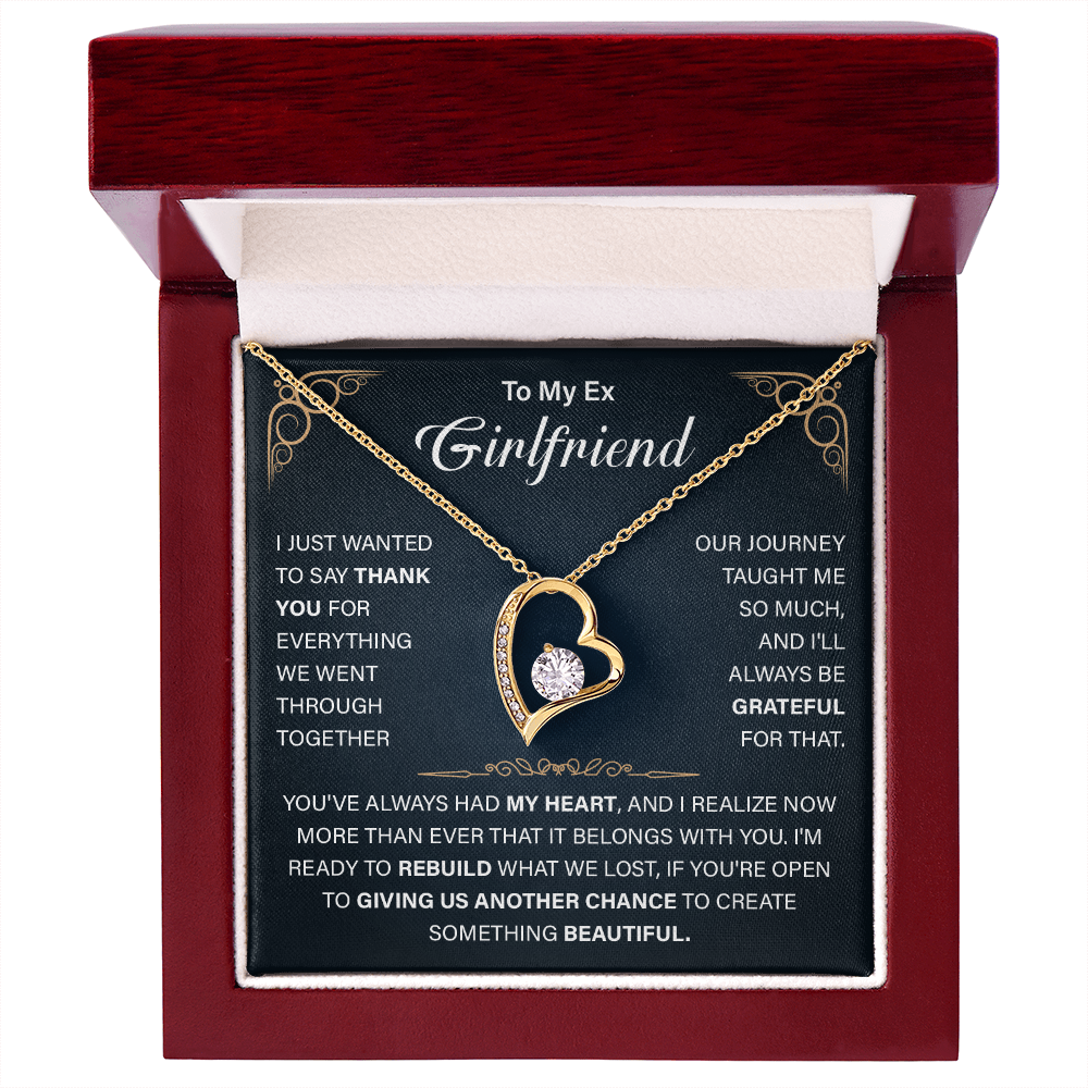 To My Ex-Girlfriend Necklace - Funny Gift for Ex-Wife - Jewelry for Ex for Birthday