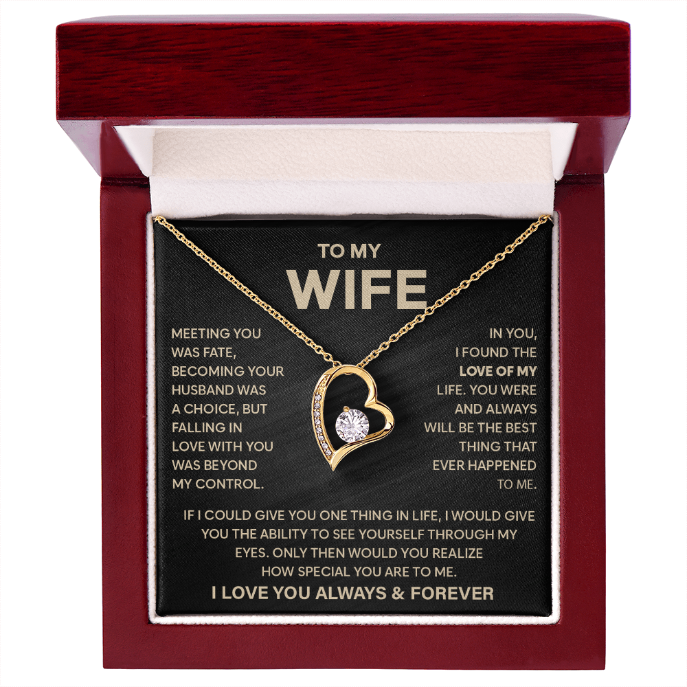 To My Wife - I Am Grateful for You Every Single Day - Necklace