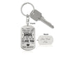 Birthday Gifts For Dad - ENGRAVED DOG TAG KEYCHAIN