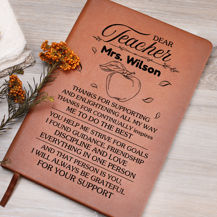 Personalized Leather Journal - Best Traveled Together - Notebook