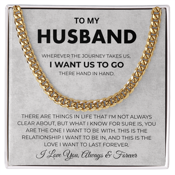 Husband Necklace From Wife Meaningful Stainless Steel Chain