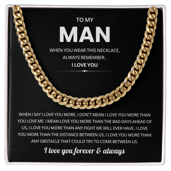Promise Necklace for Him Gift for Boyfriend Son or Dad