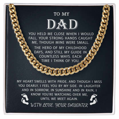 Best Gifts for Father's, Memorial Necklace for Dad,  Fathers Day Gifts for Dad from Daughter, Father Son Jewelry