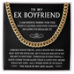 Promise Cuban Chain Necklace for Him Jewelry Gift for Boyfriend Men