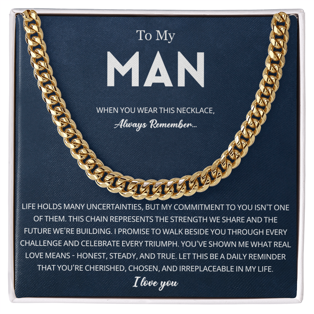 I Love You Gifts for Him Sentimental Necklace for Husband or Boyfriend