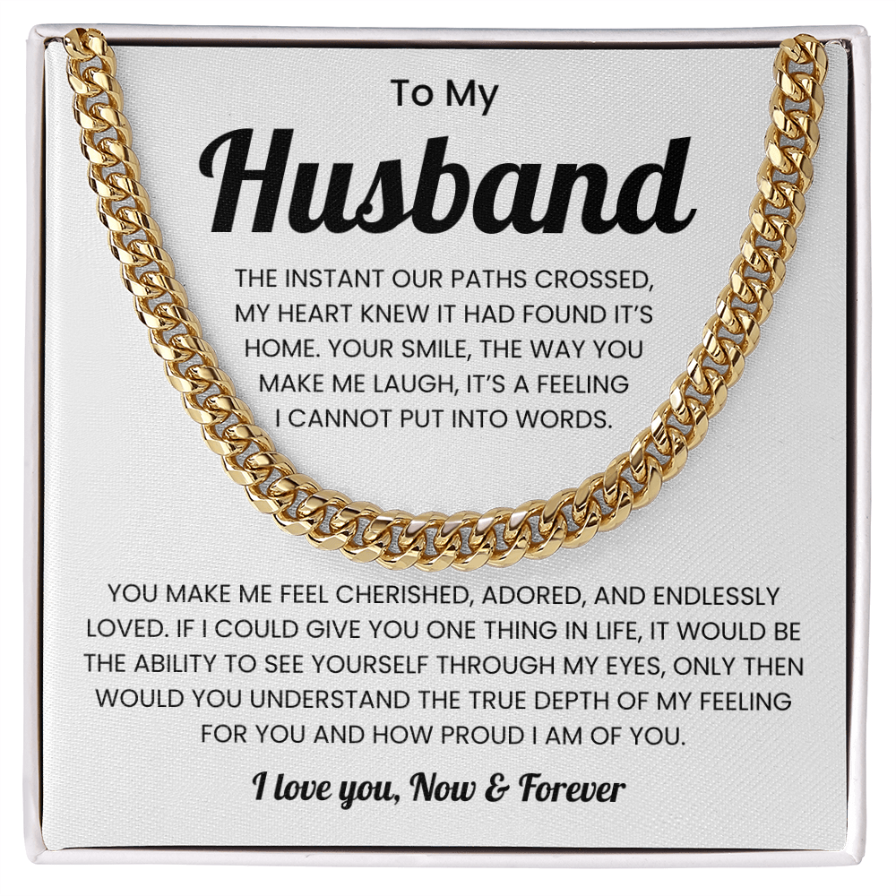 Husband Jewelry From Wife Meaningful Mens Chain Necklace
