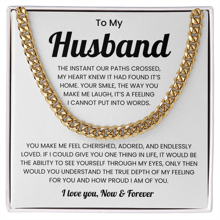 Husband Jewelry From Wife Meaningful Mens Chain Necklace