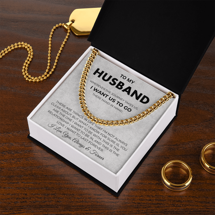 Husband Necklace From Wife Meaningful Stainless Steel Chain
