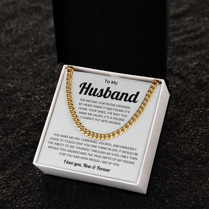 Husband Jewelry From Wife Meaningful Mens Chain Necklace