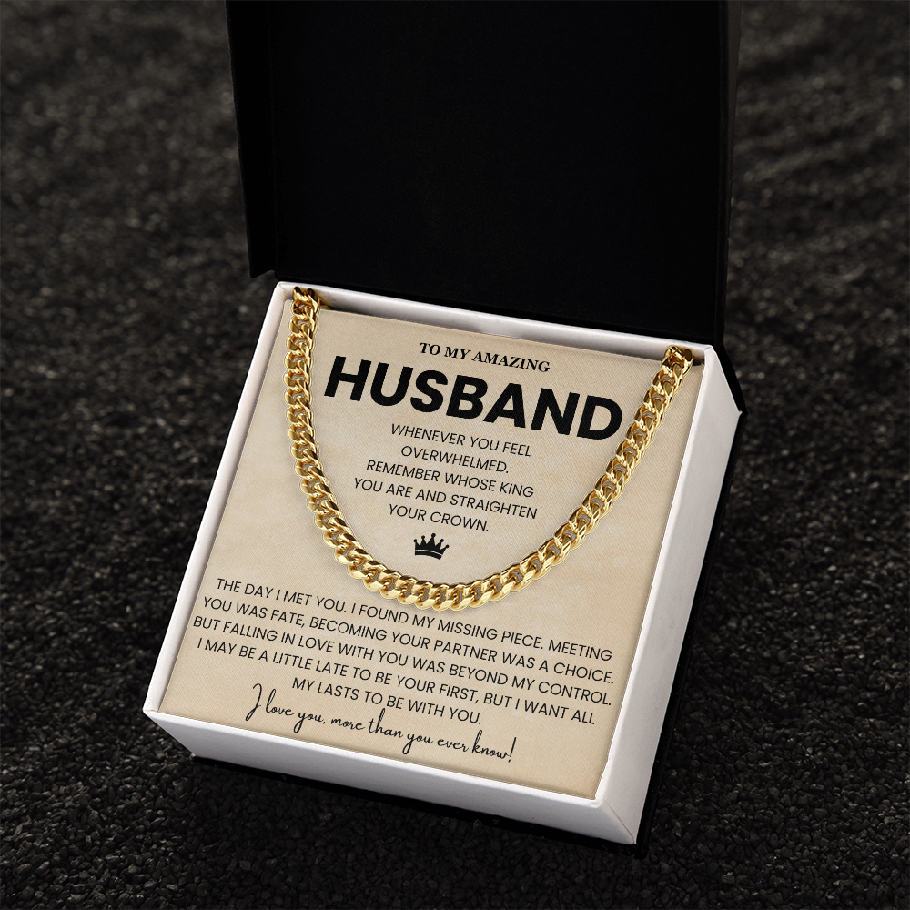 To My Husband Necklace Romantic Anniversary Gift From Wife