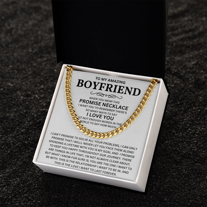 Boyfriends Gift From Girlfriends, Valentines Day Cuban Chain Necklace