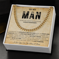 Cuban Chain Necklace for Him Valentines Anniversary Birthday Gift