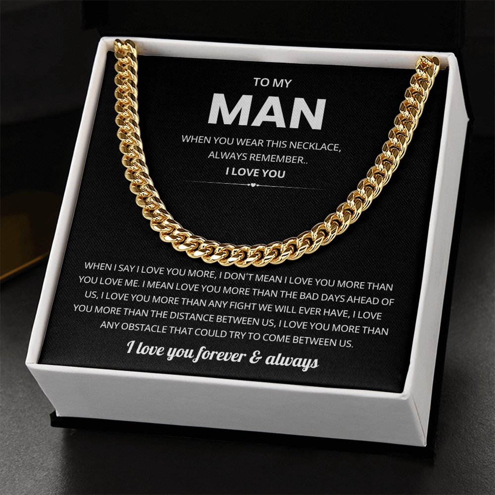 Promise Necklace for Him Gift for Boyfriend Son or Dad