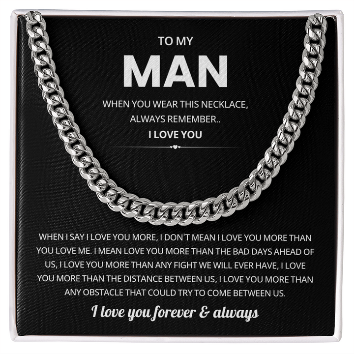 Promise Necklace for Him Gift for Boyfriend Son or Dad