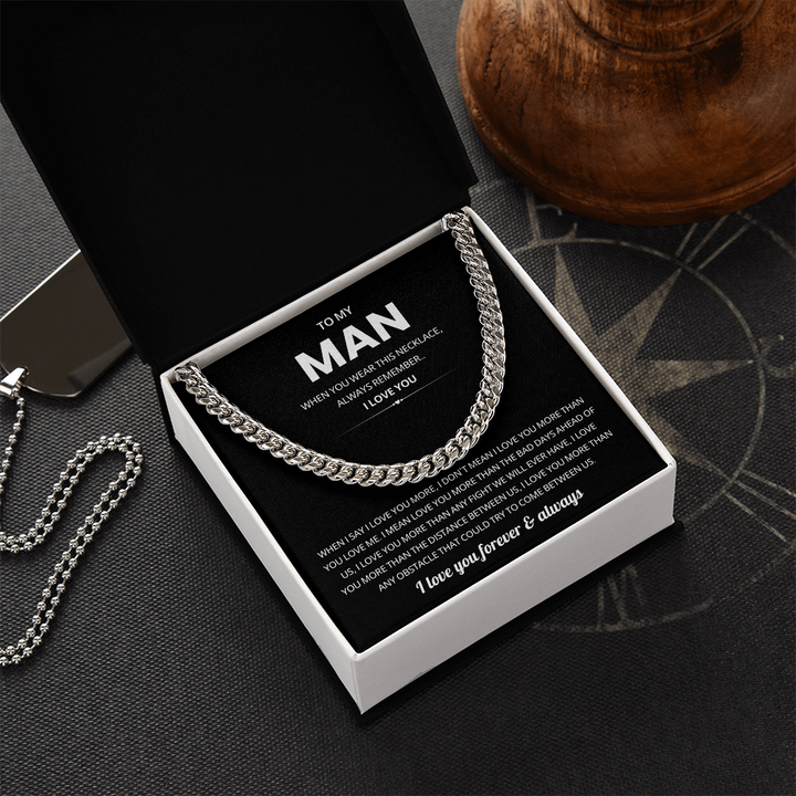 Promise Necklace for Him Gift for Boyfriend Son or Dad