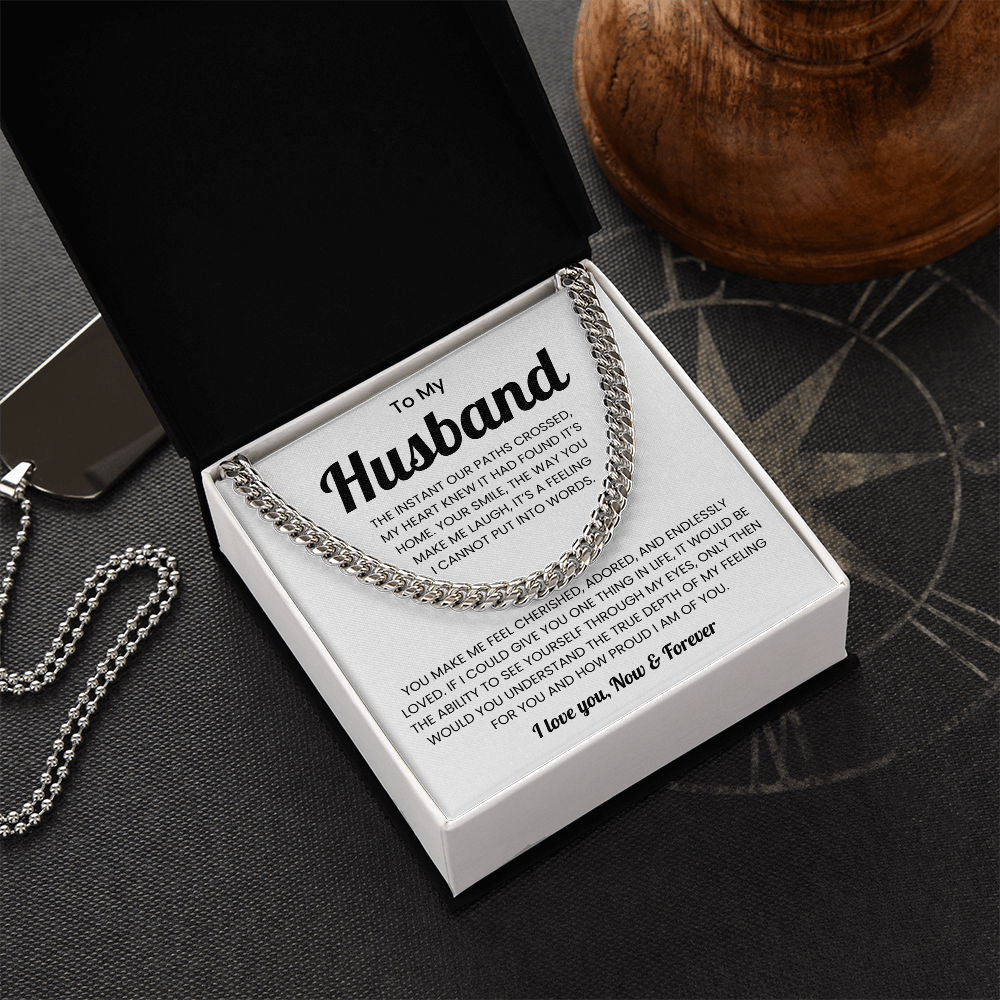 Husband Jewelry From Wife Meaningful Mens Chain Necklace