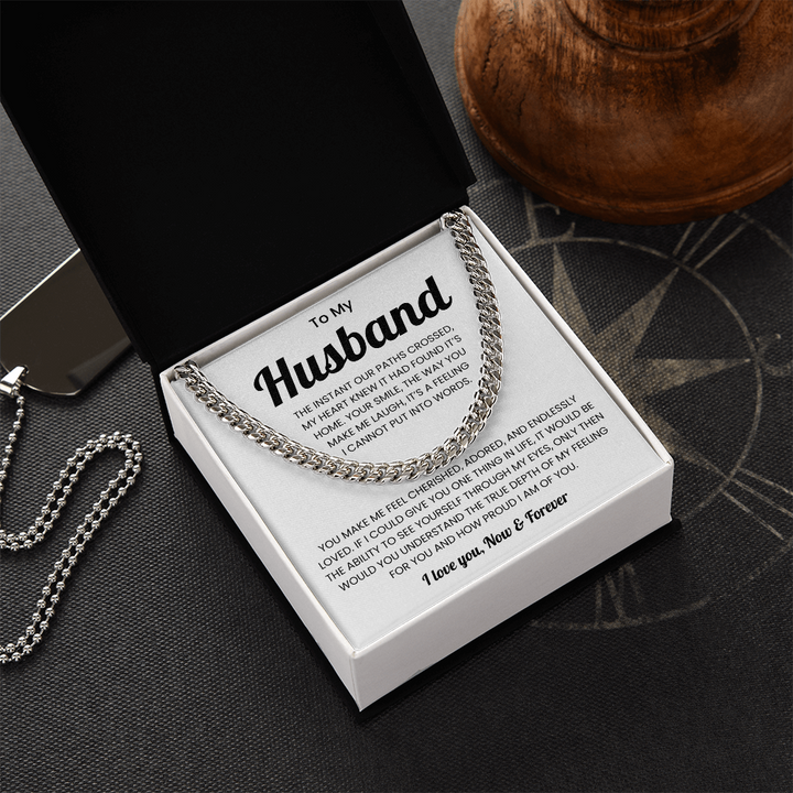 Husband Jewelry From Wife Meaningful Mens Chain Necklace