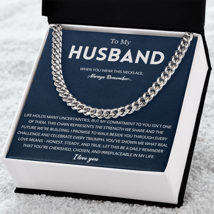 To My Husband Necklace Heartfelt Gift From Wife