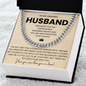 To My Husband Necklace Romantic Anniversary Gift From Wife