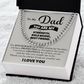 Stylish Cuban Link Chain with Message Card, Gift from Son or Daughter