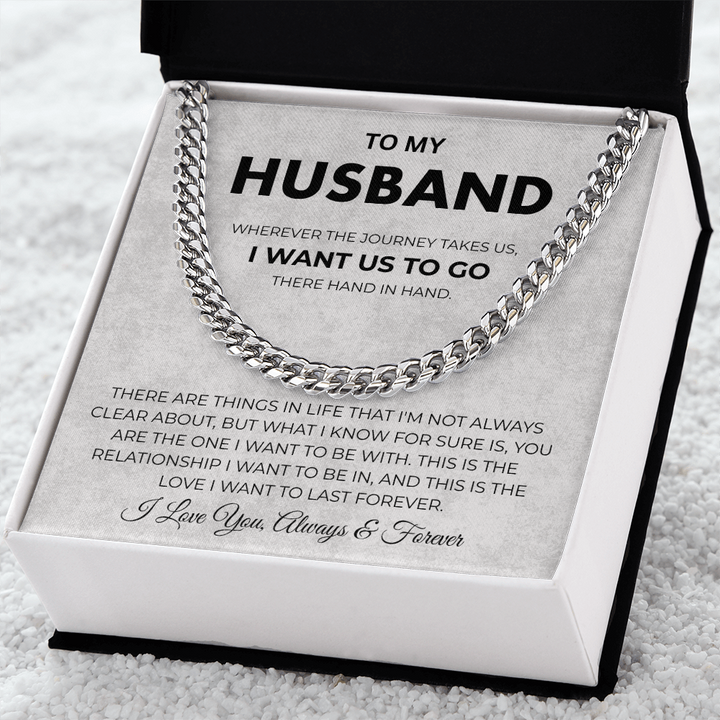 Husband Necklace From Wife Meaningful Stainless Steel Chain