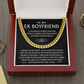 Promise Cuban Chain Necklace for Him Jewelry Gift for Boyfriend Men