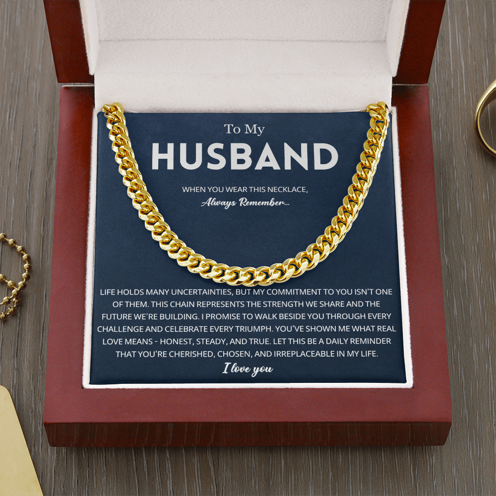 To My Husband Necklace Heartfelt Gift From Wife