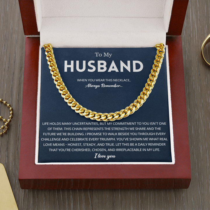 To My Husband Necklace Heartfelt Gift From Wife