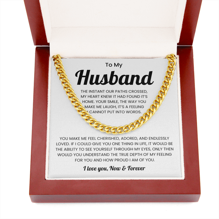 Husband Jewelry From Wife Meaningful Mens Chain Necklace