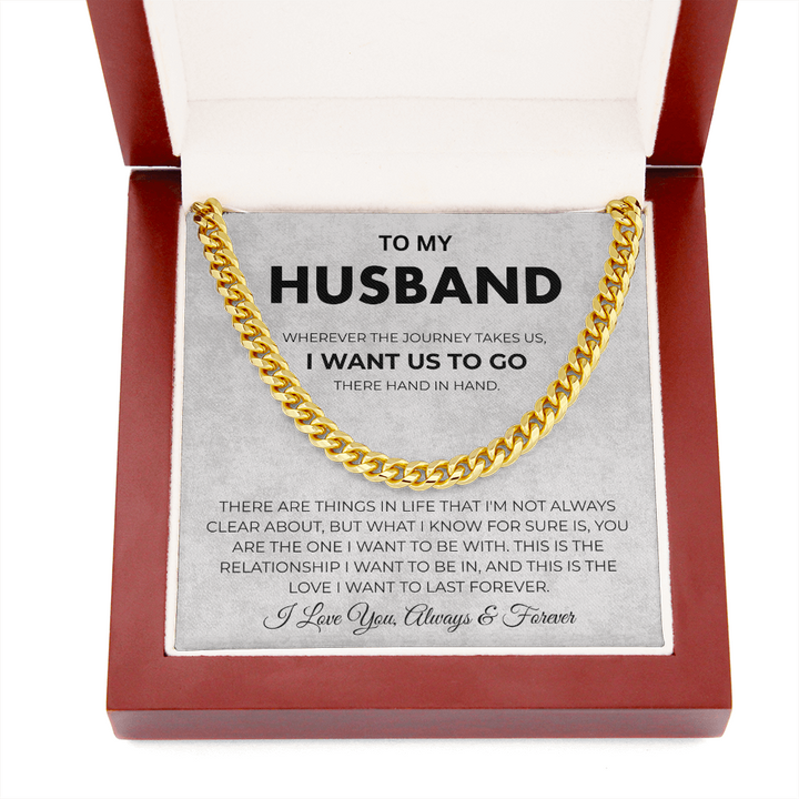 Husband Necklace From Wife Meaningful Stainless Steel Chain