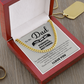 Stylish Cuban Link Chain with Message Card, Gift from Son or Daughter