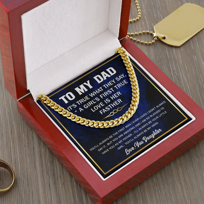 Father's Gifts, Memorial Necklace for Dad,  Fathers Day Gifts for Dad from Daughter, Father Son Jewelry