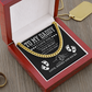 To My Dad Cuban Link Chain – Gift from Son with Message & Gift Box