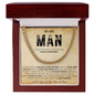 Cuban Chain Necklace for Him Valentines Anniversary Birthday Gift