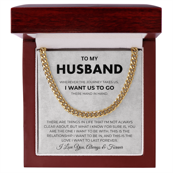 Husband Necklace From Wife Meaningful Stainless Steel Chain