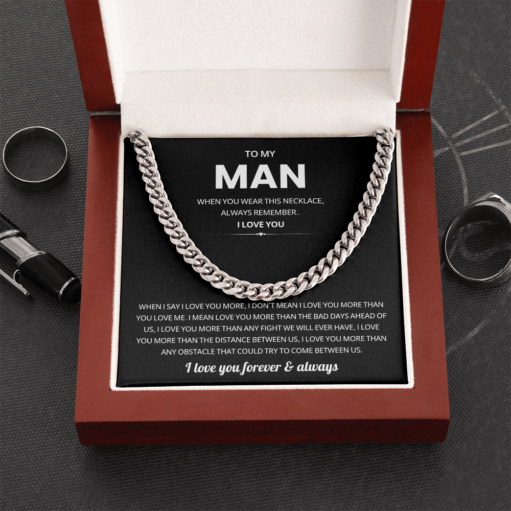 Promise Necklace for Him Gift for Boyfriend Son or Dad
