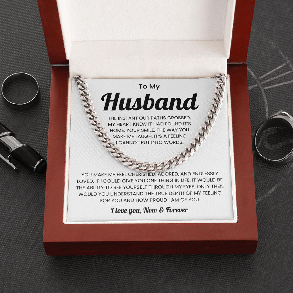 Husband Jewelry From Wife Meaningful Mens Chain Necklace